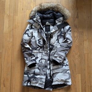 Canada Goose Gray and Black Camouflage Jacket